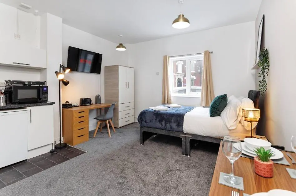 Apartman City Centre Studio 7 With Kitchenette, Free Wifi And Smart Tv By Yoko Property Middlesbrough